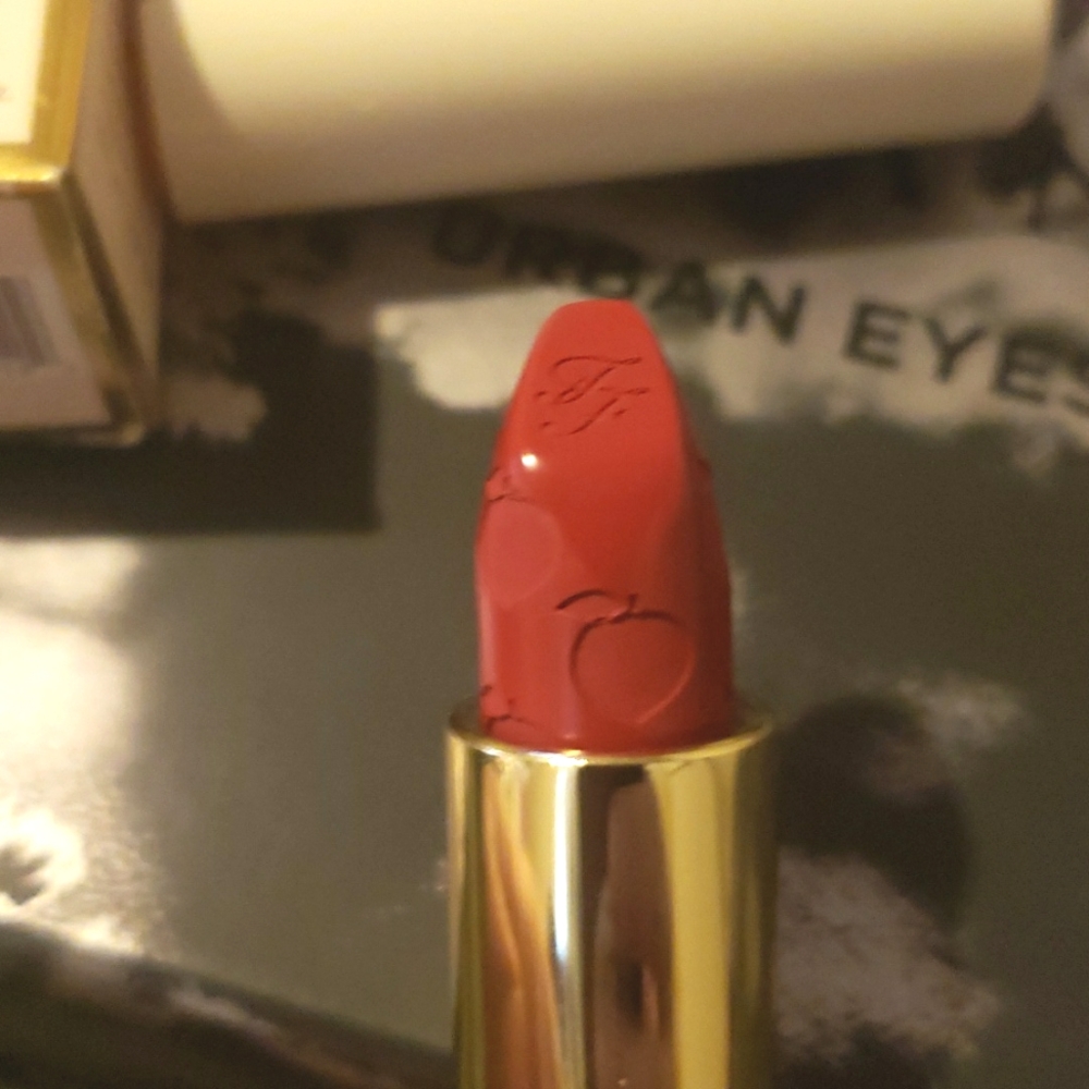 🧚‍♀️HE'S WITH ME Too Faced DISCONTINUED Peach Kiss Lipstick NWT - Picture 6 of 6